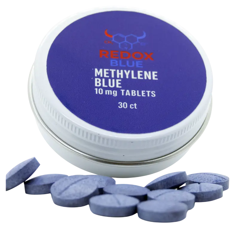 Redox Blue Methylene Blue Tablets 10mg 30 count