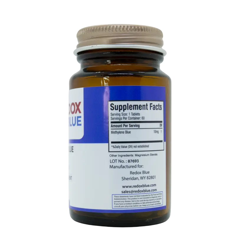 Redox Blue Methylene Blue Tablets 10mg 60 count